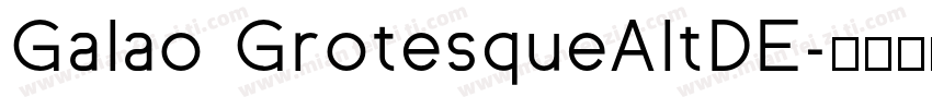 Galao GrotesqueAltDE字体转换